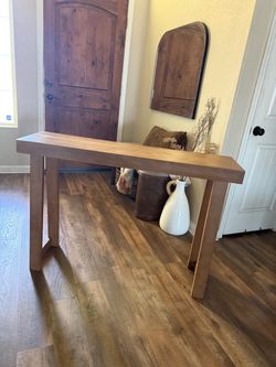 Narrow Wood Console Table