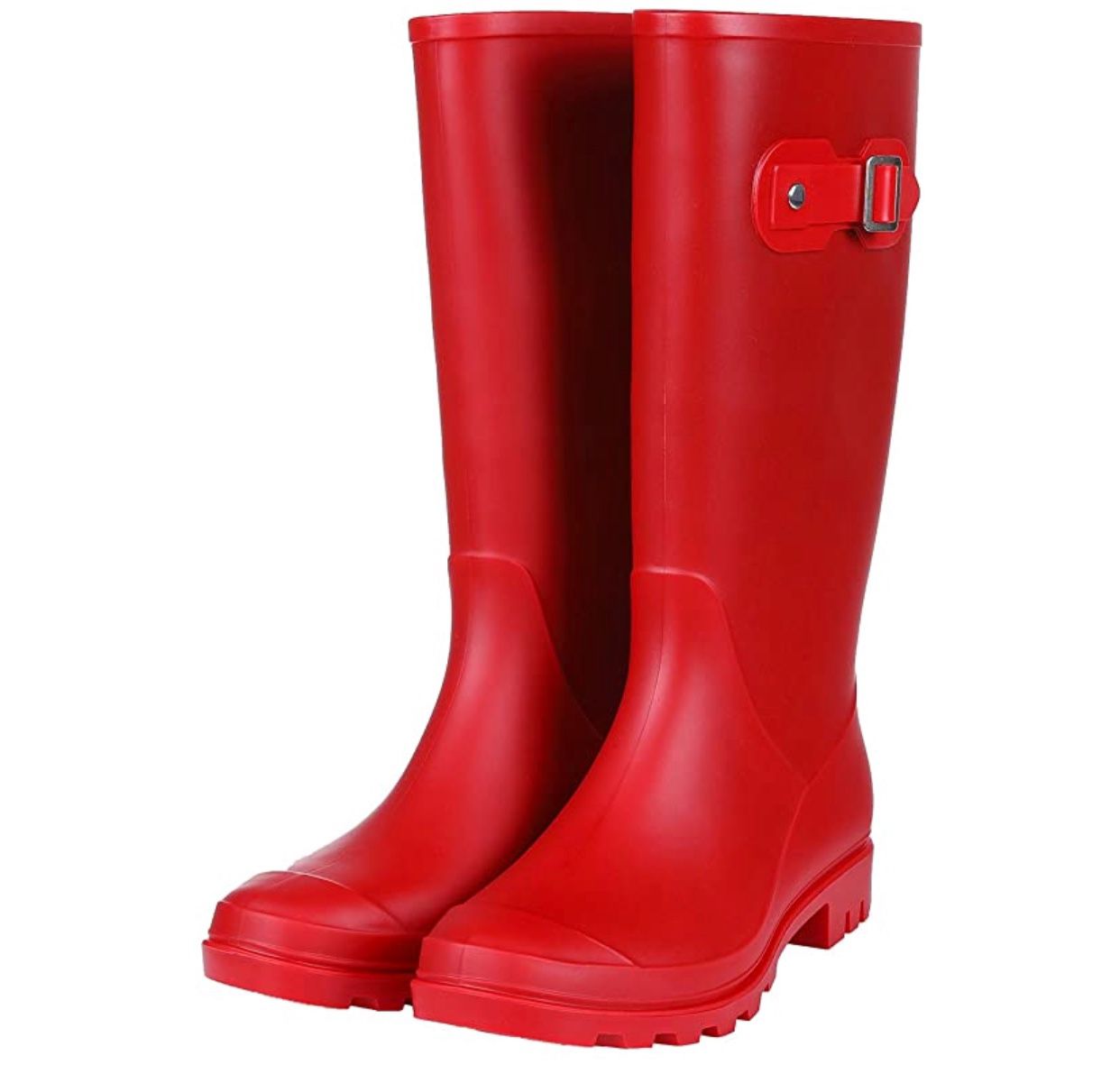 Women’s Red Rubber Rain Boot