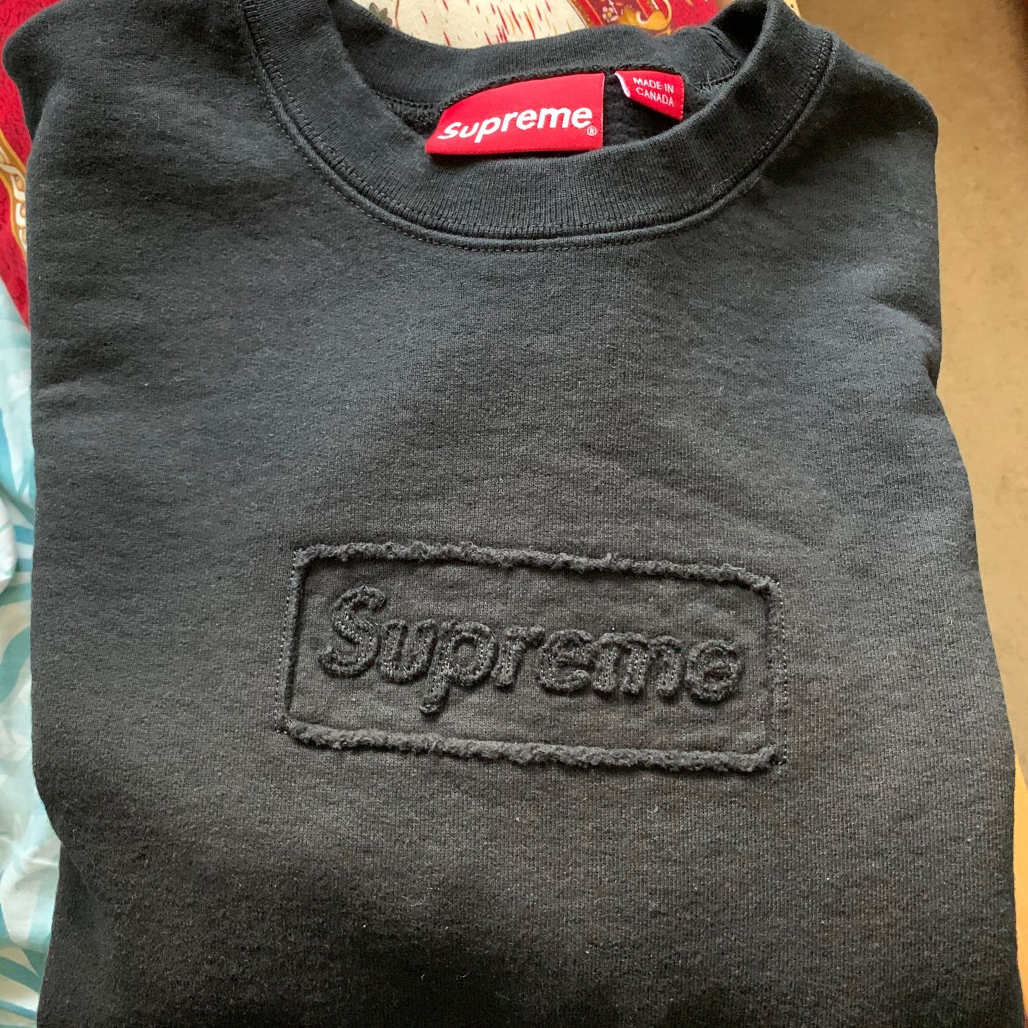 Supreme Cutout Box Logo Crewneck Size Large