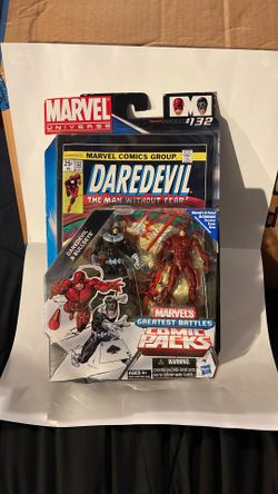 Marvel Universe Bullseye and Daredevil Figure Comic Pack 4 Inches