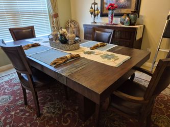 Dining table and buffet