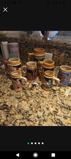 Vintage Japanese Beer Mugs