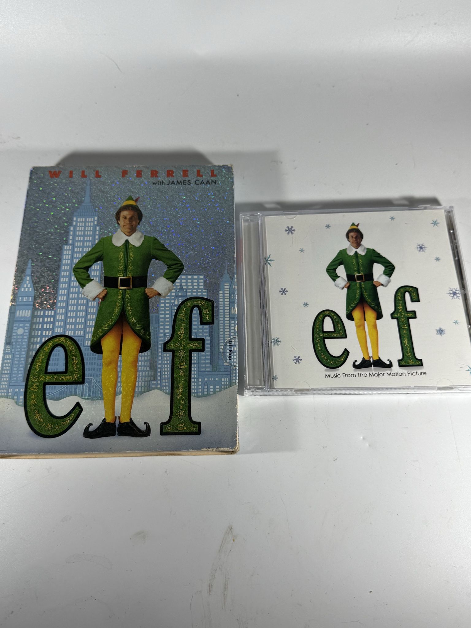 Elf Movie on DVD & CD soundtrack for the Christmas movie