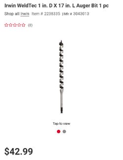 Irwin Drill Bit 