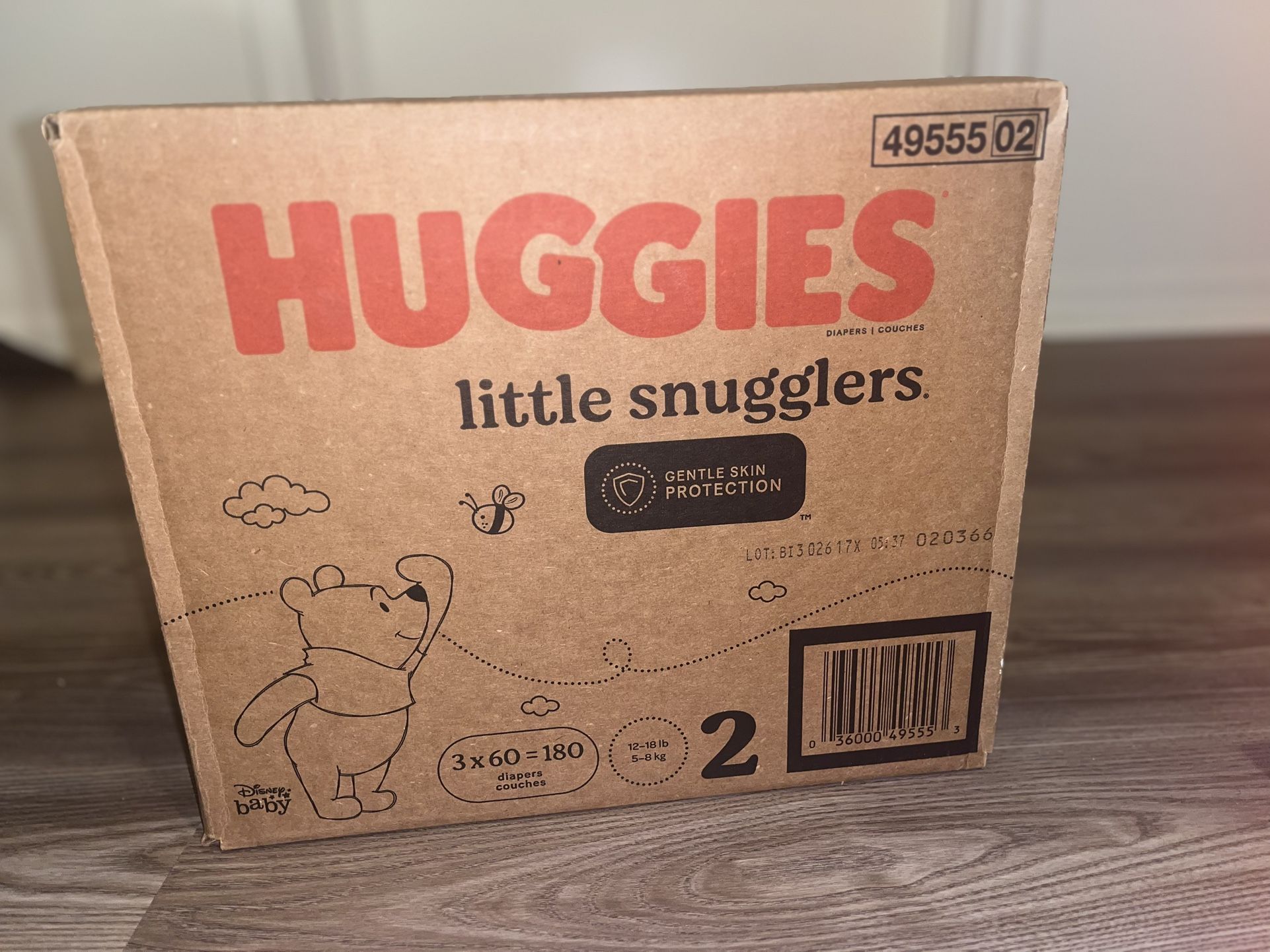 Huggies “Little Snugglers” Size 2