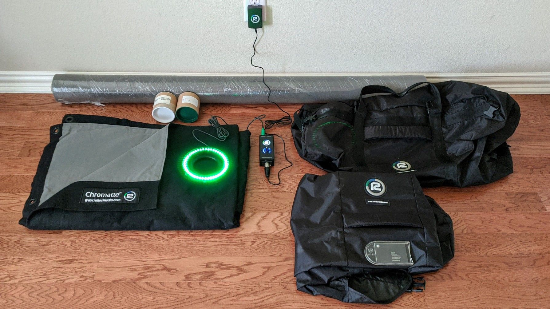 New Reflec Media Chromatte Green Light Ring Kit Video Studio Recording Photography Screen