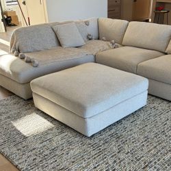 Ottoman For Sale Costco Beige Ivory Material