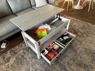 Lift-Top Coffee Table with Storage