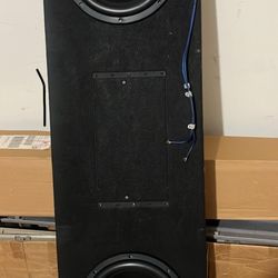 2 12s Speakers and Box 