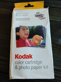 Kodak PH40 color cartridge and photo paper kit