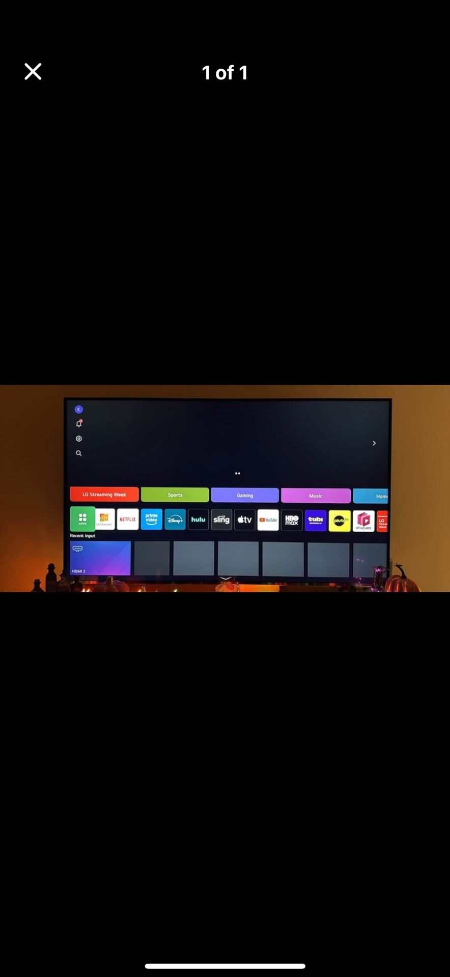 65 Inch LG Flatscreen