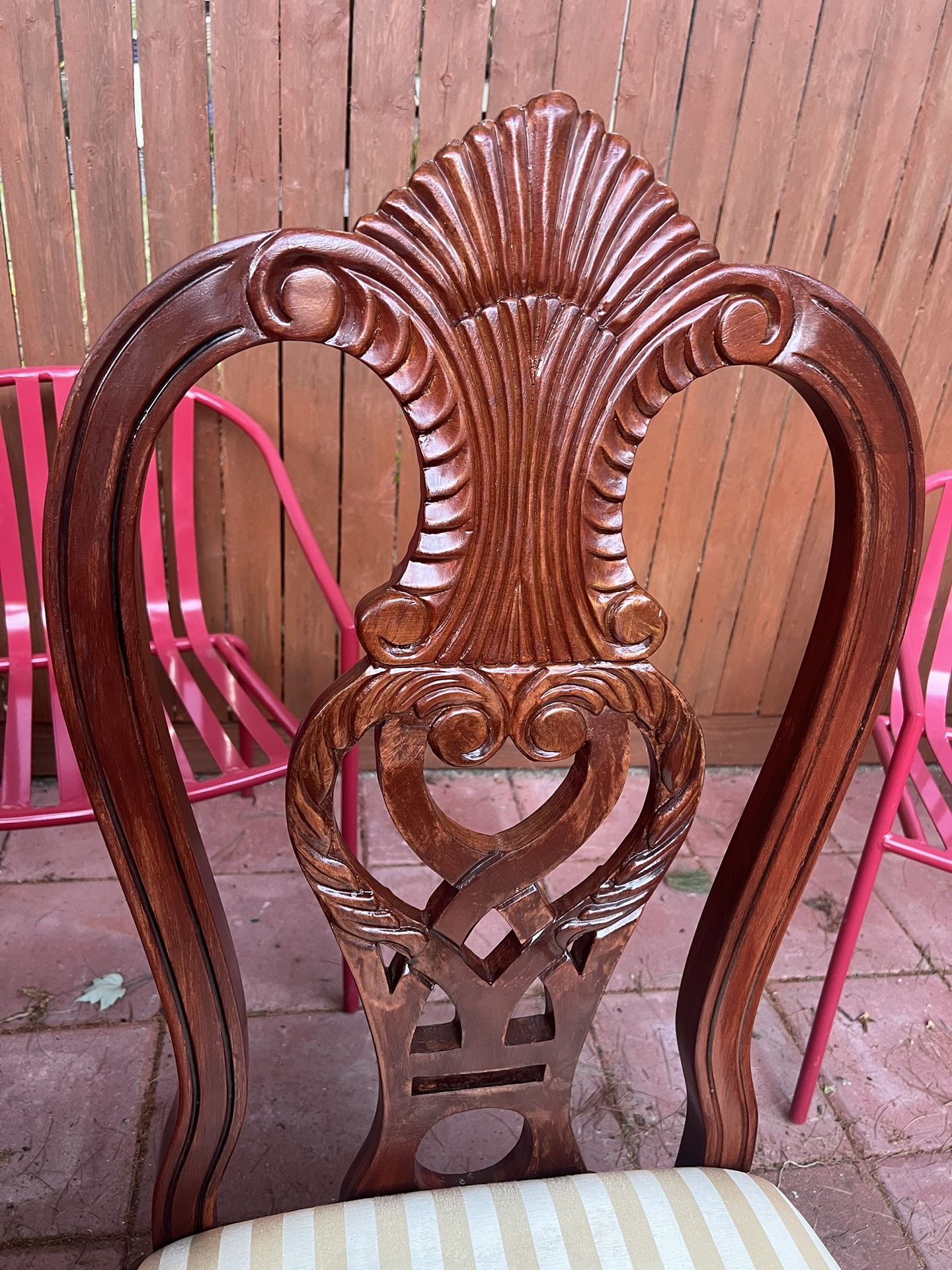 Solid Wood Dining Table Set For 6 Person