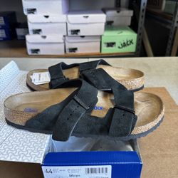 Birkenstock Arizona Soft Footbed Suede Black Men And Women 0951321