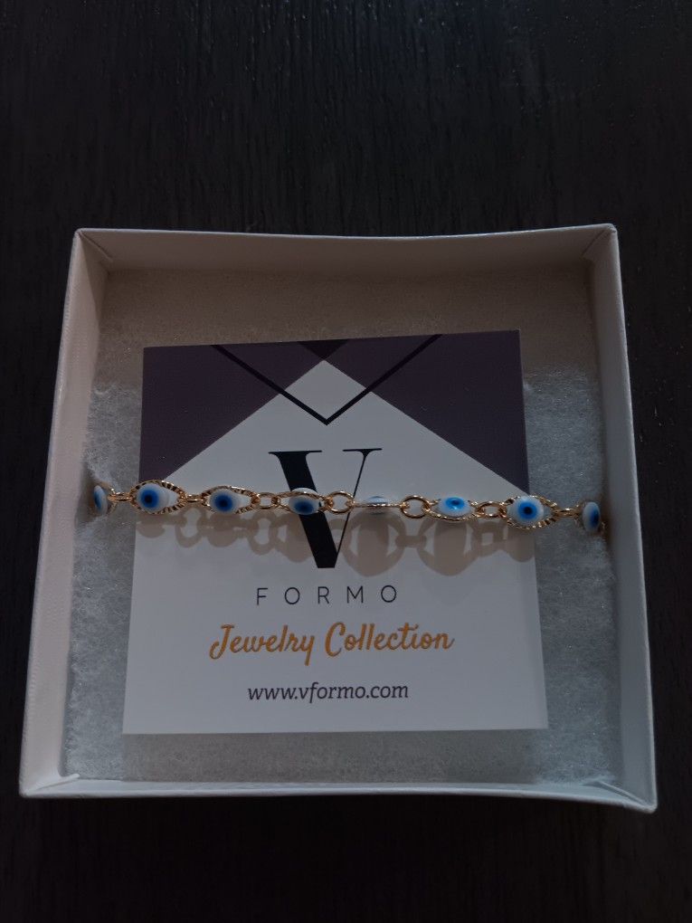 18k Gold Evil Eye Bracelet