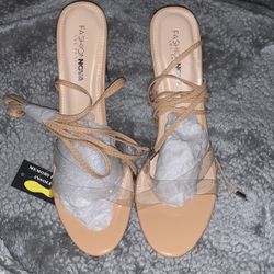 Sincerely Extra Heeled Sandals - Nude