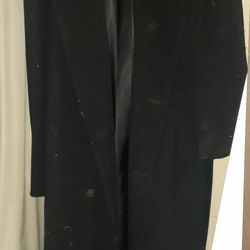 London Fog Black Wool Long Coat. XXL