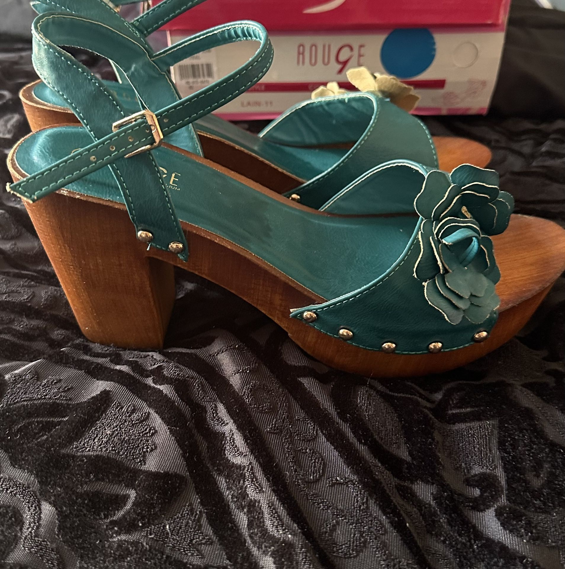 Lain Teal Sandals