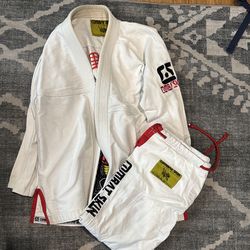 Jiu jitsu kimono and pant set