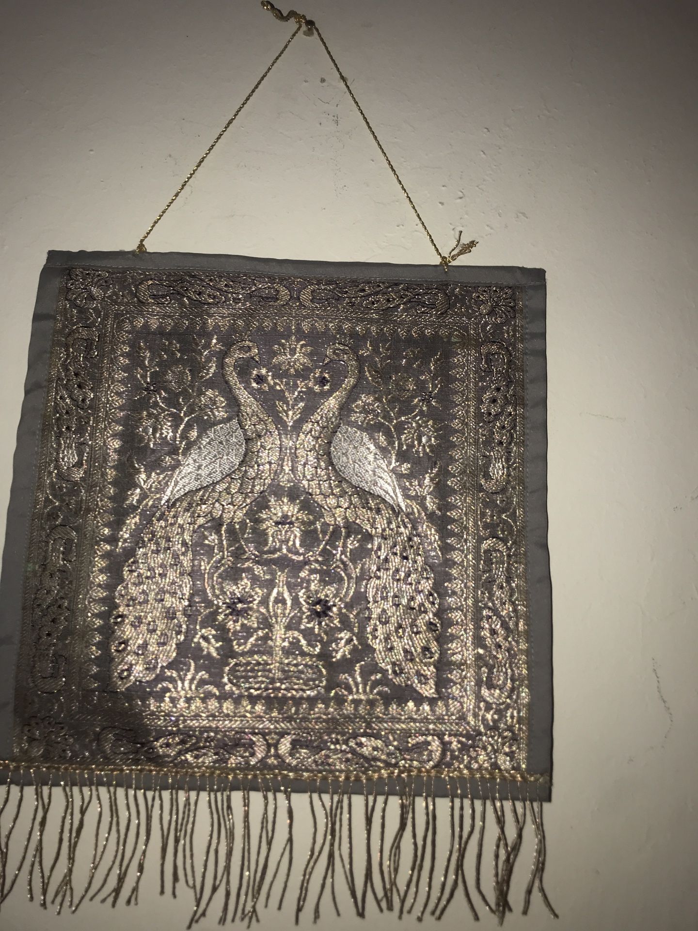 A beautifully made wall hanging 