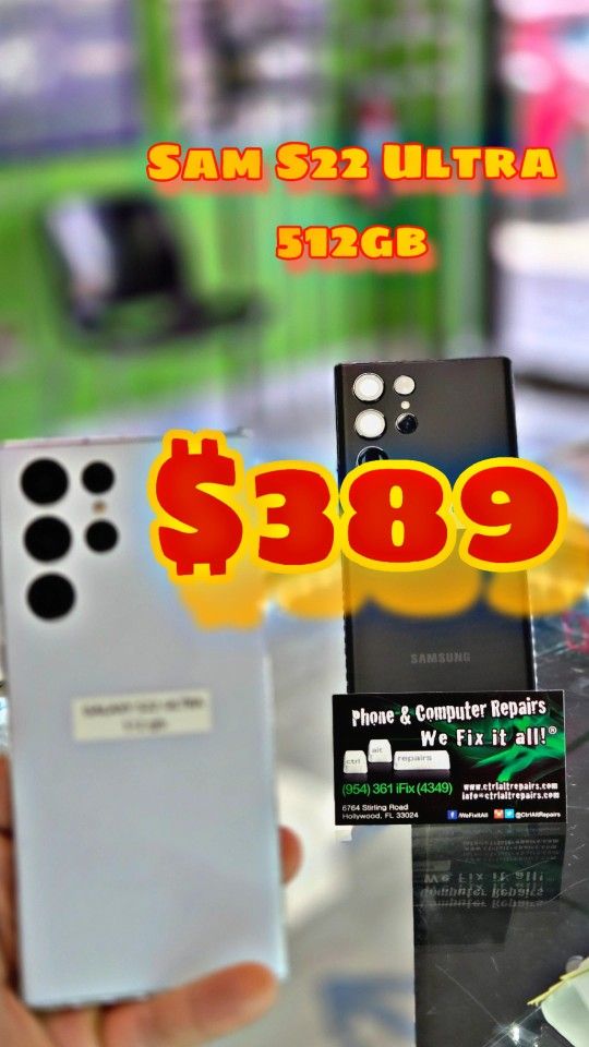 π±π₯ Samsung S22 Ultra 512GB only $399! π₯π΅