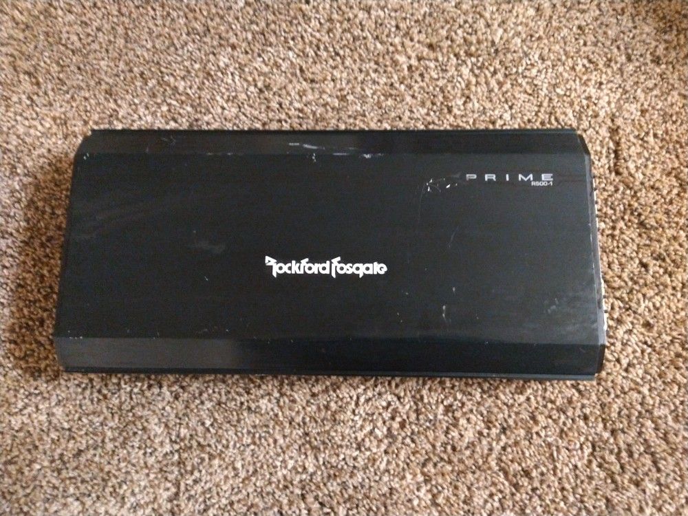 Rockford Fosgate PRIME R500-1 (Mono subwoofer amplifier — 500 watts RMS at 2 ohms