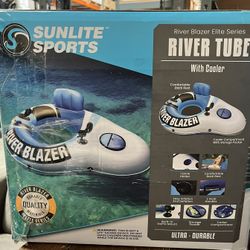 River tube with cooler