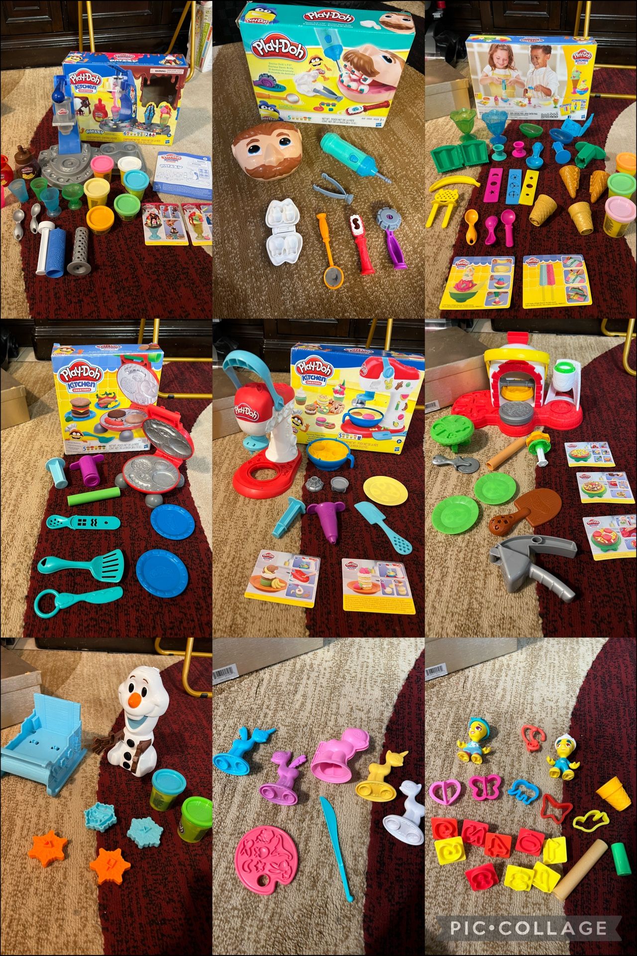 9 Play doh Sets SELLING TOGETHER!