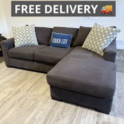 Gray Stanton Sectional Couch 🛋️- FREE DELIVERY 🚚 