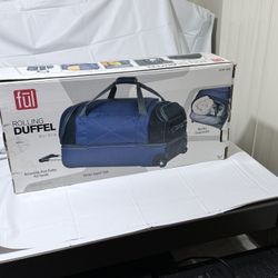 DUFFLE BAG  (FUL) NAVY BLUE