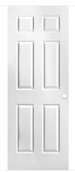 Brand New Masonite 30” x 80” 6-Panel Interior Door Slab
