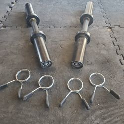 New Condition  Set Of Olympic Dumbell Bars Not the cheap kind below retail price.all info in last pictures.. retails for $110 after tax selling for$60