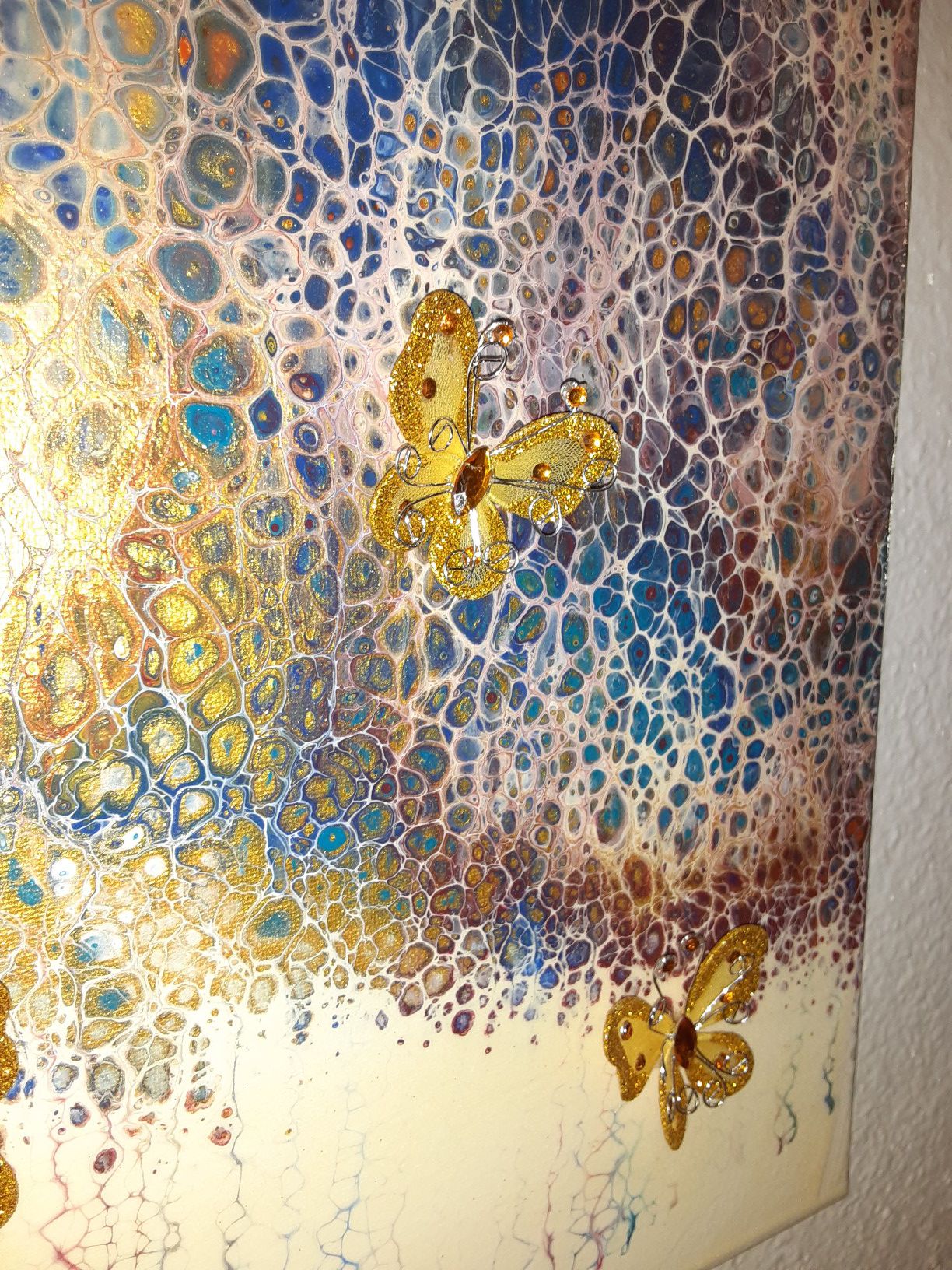 Original art by Stacey - abstract art - butterflies