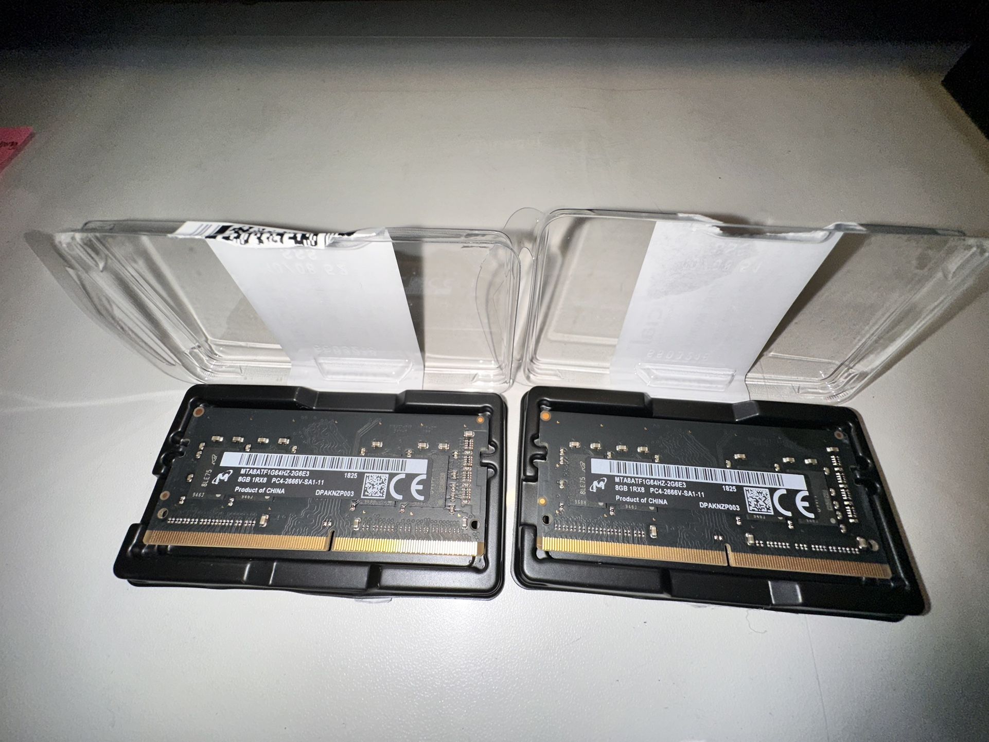 2018 Apple Mac Mini 16gb RAM Card. (2) 8gb Cards