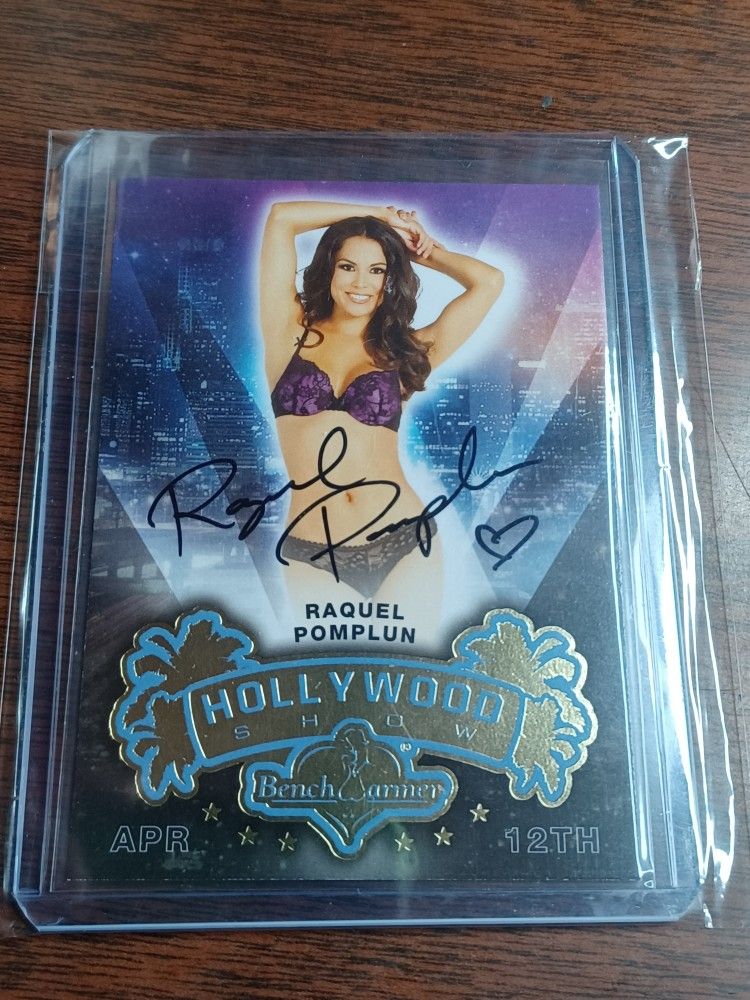 Bench Warmer Sign Autographed Cards Spencer Scott Penelope Jimenez Raquel