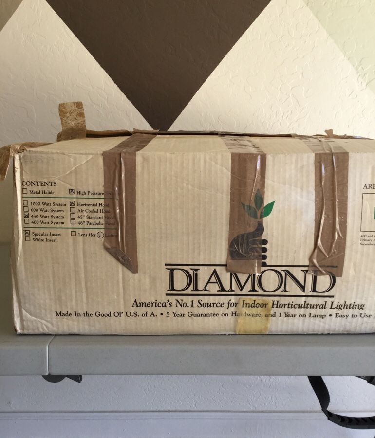 Grow light Diamond horticulture light DHPS430 High pressure sodium