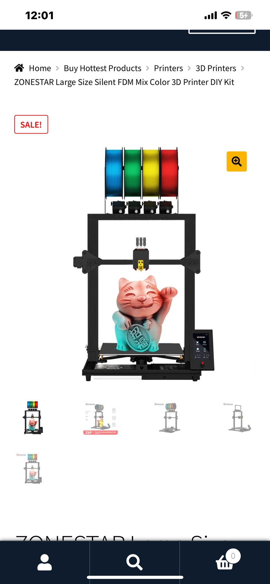 Zonestar Z8pm4 Pro 3D Printer