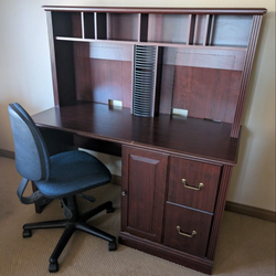 Wood Desk and chair