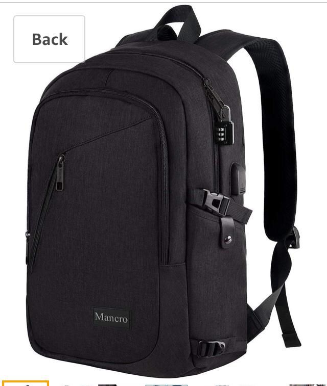 Brand new- Anti Theft Business Laptop Backpack with USB Charging Port