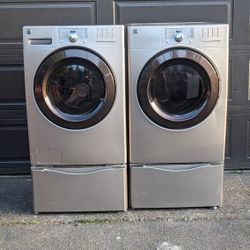 KENMORE Washer And Electric Dryer. Works Perfect And Well Cleaned. Can Be Tested Before Pick Up. 30 Days Warranty.