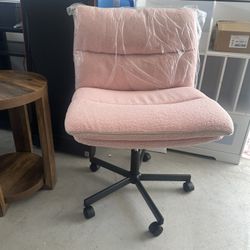 EMIAH Armless Office Desk Chair with Wheels