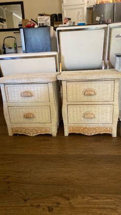 Bundle of two nightstands and a computer desk