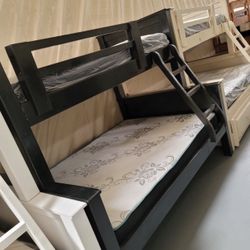 Twin- Full Bunk Bed With Mattress Included 