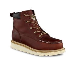 Red Wing Irish Setter Men's 6" Ashby Aluminum Toe Work Boot Brown - Size 9.5