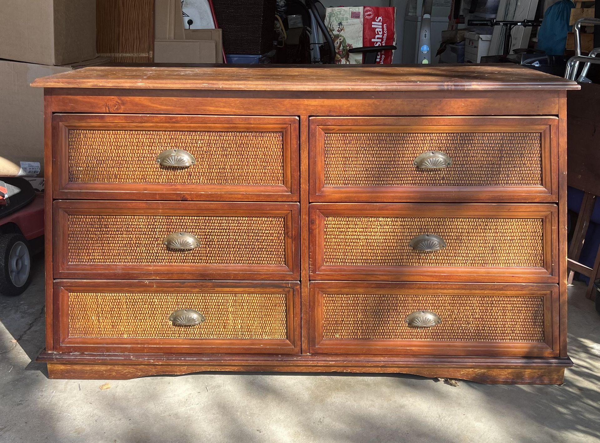 Pier 1 "Pyramid" Rattan Collection Bedroom Dresser