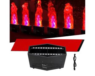 Fake Fire Flame Light with 36 LED Light 6ft Artificial Simulated Flames Lamp Atmosphere Effect for Stage Halloween DJ Party Lighting Nightclub Campfir