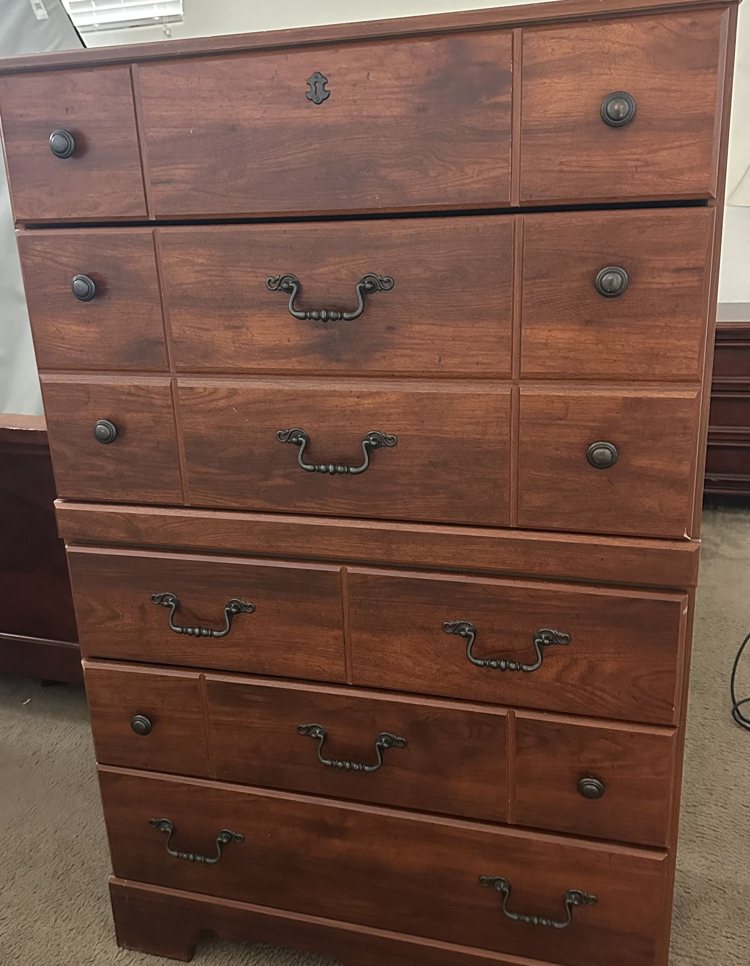 Wood 5 Drawer Dresser