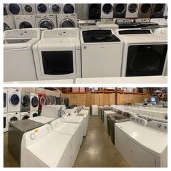 DRYER WASHING MACHINES LAUNDRY SETS FRONT TOP LOADS STOVES RANGES OVENS ETC. WARRANTY DELIVERY 