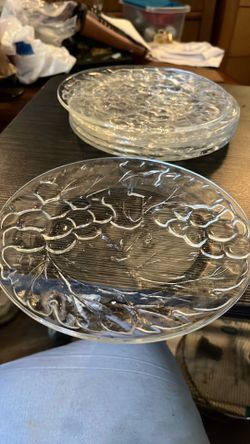 Six crystal style plates