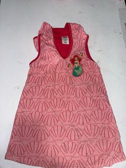 Disney Little Mermaid Girls Terry Cloth Dress