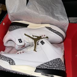 White Cement Jordan 3s 